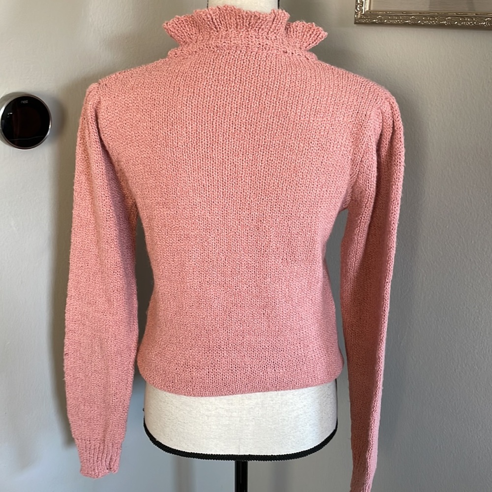 Granny chic vintage handmade sweater - Picture 6 of 6
